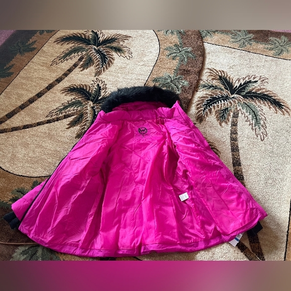 Michael Kors 💅 Azalea Pink Winter Fur Coat MK Designer Jacket ( NWT ) - Picture 13 of 15